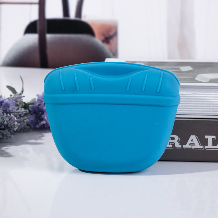 KFX-8309053 Portable Silicone Dog Snack Training Bag with Magnetic Closure and Clip - Available in Multiple Colors