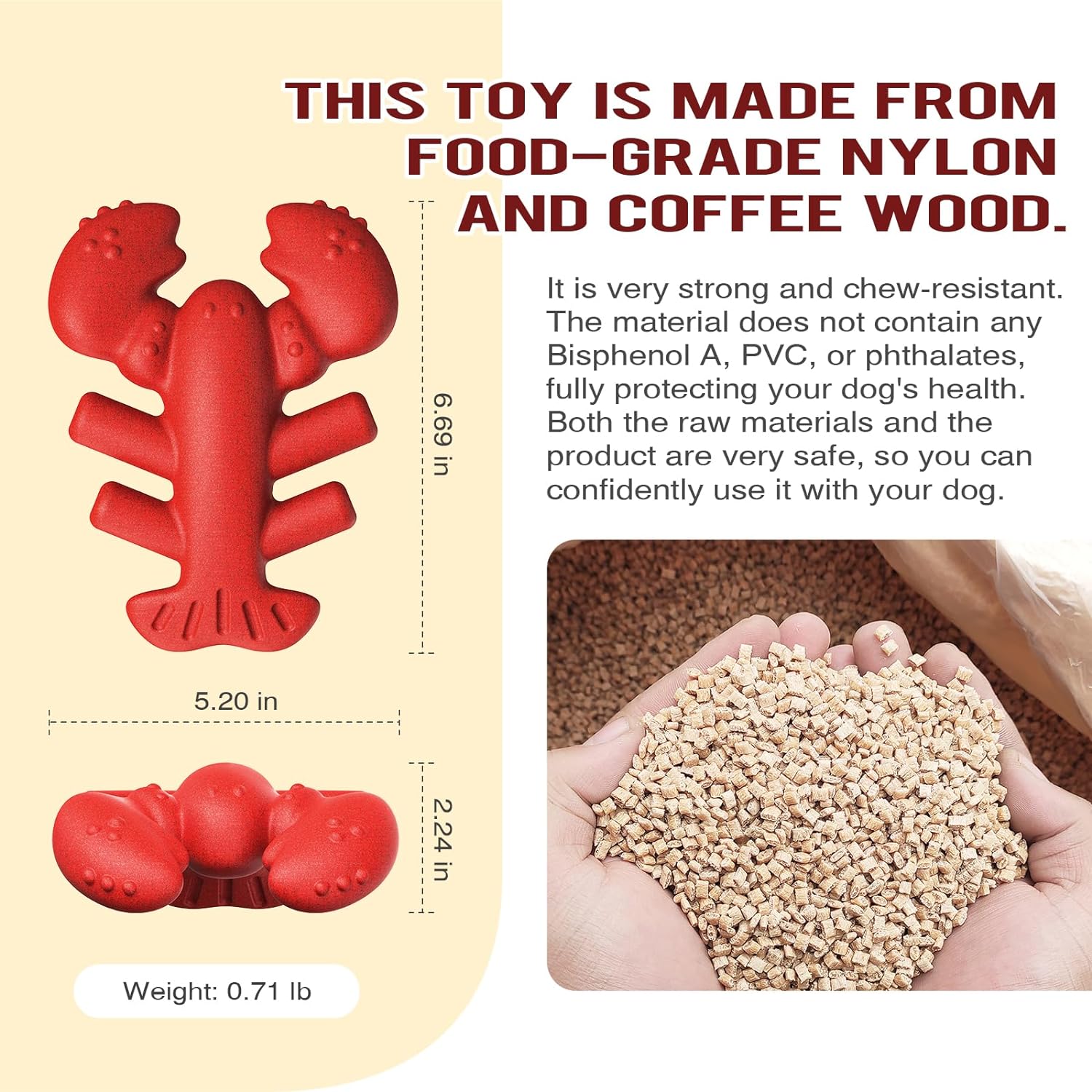 KFX-8310077 Durable Chew Toy for Large and Medium Dogs, Promotes Dental Health and Provides Hours of Fun