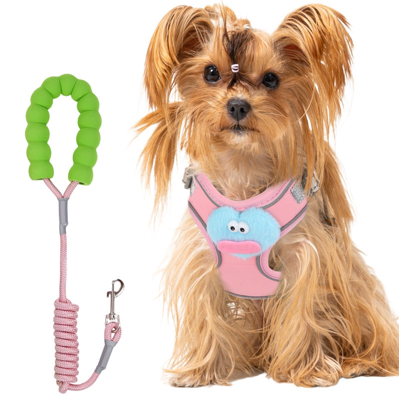 KFX-8312381 Adjustable No-Pull Dog Harness with Multifunction Leash - Escape Proof Vest for Medium Dogs
