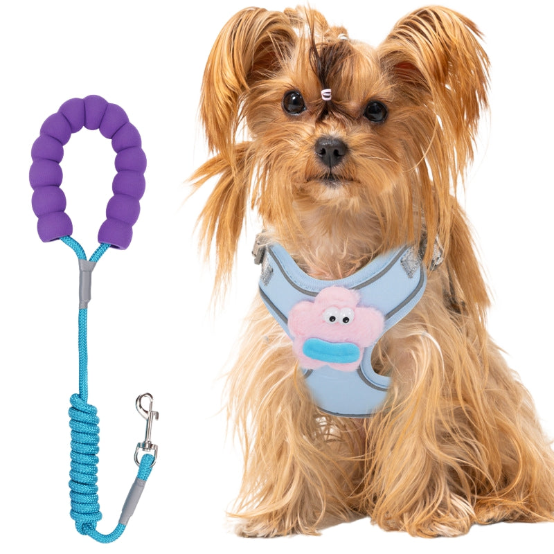 KFX-8312381 Adjustable No-Pull Dog Harness with Multifunction Leash - Escape Proof Vest for Medium Dogs