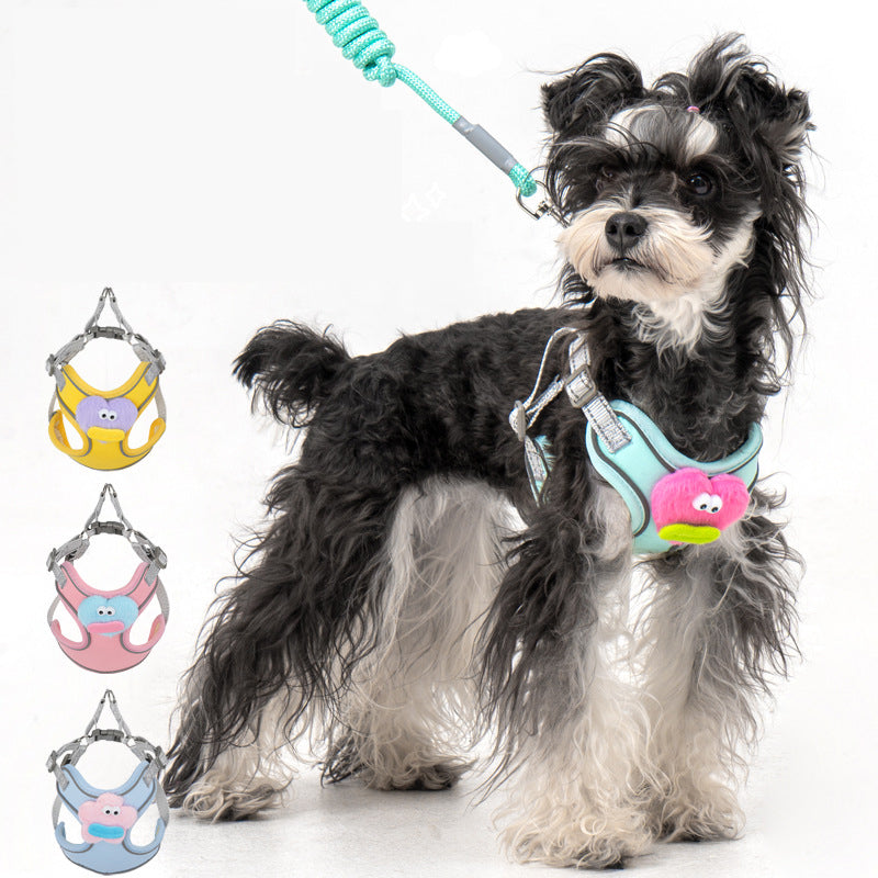 KFX-8312381 Adjustable No-Pull Dog Harness with Multifunction Leash - Escape Proof Vest for Medium Dogs