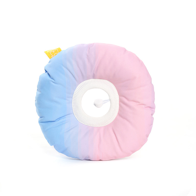 KFX-8313149 Rainbow Gradient Soft Waterproof Pet Sterilization Ring for Cats and Small Dogs