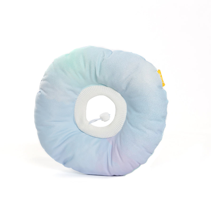 KFX-8313149 Rainbow Gradient Soft Waterproof Pet Sterilization Ring for Cats and Small Dogs