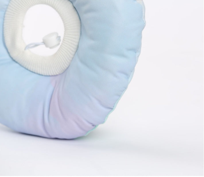 KFX-8313149 Rainbow Gradient Soft Waterproof Pet Sterilization Ring for Cats and Small Dogs