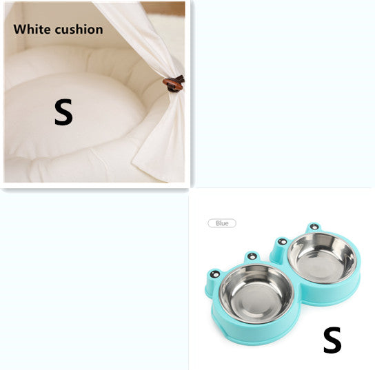 KFX-8317373 Wooden Pet Nest with Canvas Pad for Small Pets - Medium and Large Sizes Available