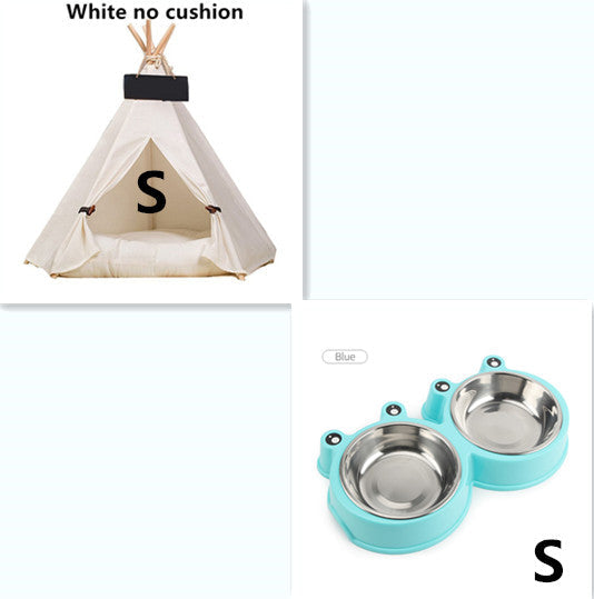 KFX-8317373 Wooden Pet Nest with Canvas Pad for Small Pets - Medium and Large Sizes Available