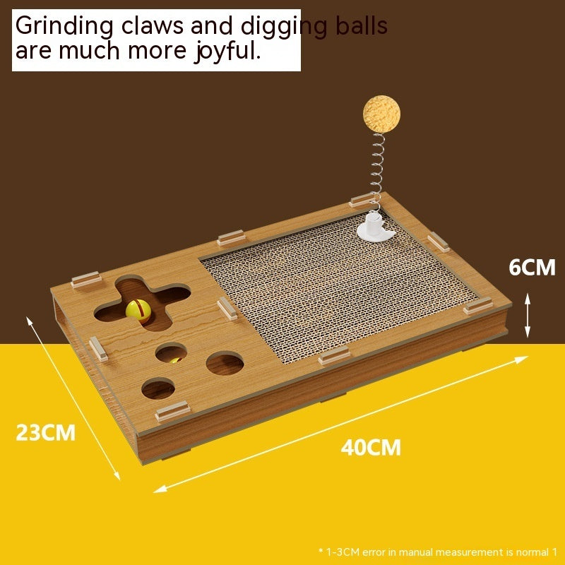 KFX-8318525 Corrugated Paper Cat Scratch Board with Crescent Shape Design