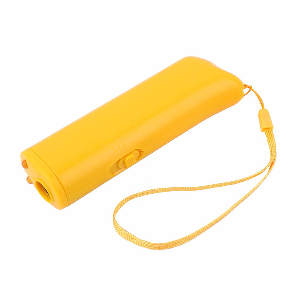 KFX-8321597 Ultrasonic Dog Repeller Trainer - 3 in 1 Anti-Barking Device with Flashlight Function