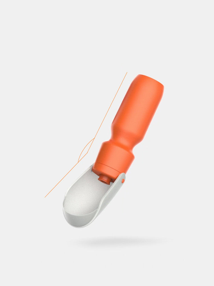 KFX-8324157 Portable Pet Dog Travel Water Cup - Plastic - 228*80mm - Available in Orange and Purple