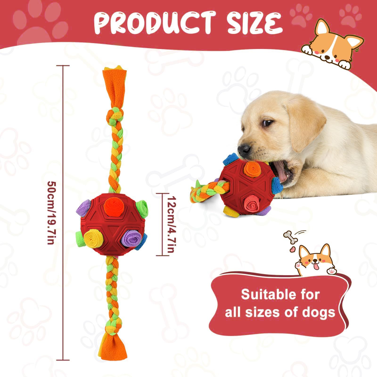 KFX-8325565 Interactive Sniffing Ball Puzzle for Dogs - IQ Training & Bite Resistant Toy