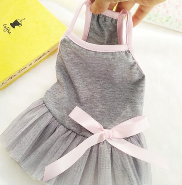 KFX-8325693 Cute Thin Cotton Pet Princess Dress – One-Piece Fashion for Small Dogs