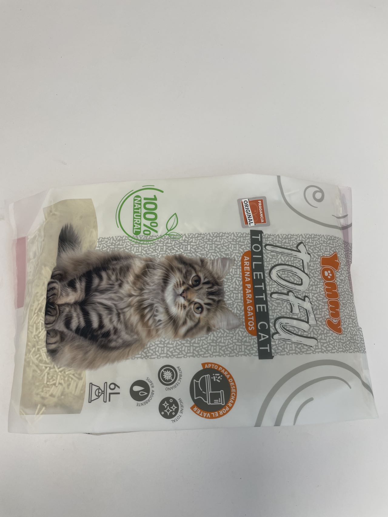 KFX-8325949 Natural 6L Pure Tofu Cat Litter for Odor Control and Easy Cleanup