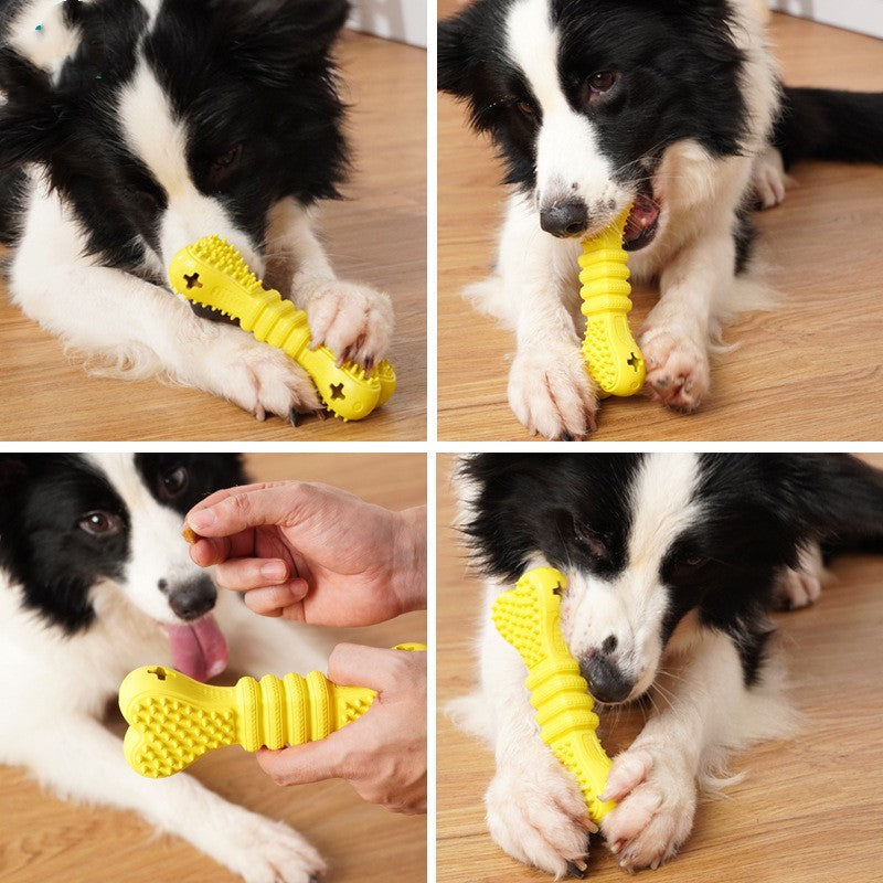 KFX-8328893 Large Rubber Chew Toys for Boredom Relief - Orange and Yellow, 170 x 60mm