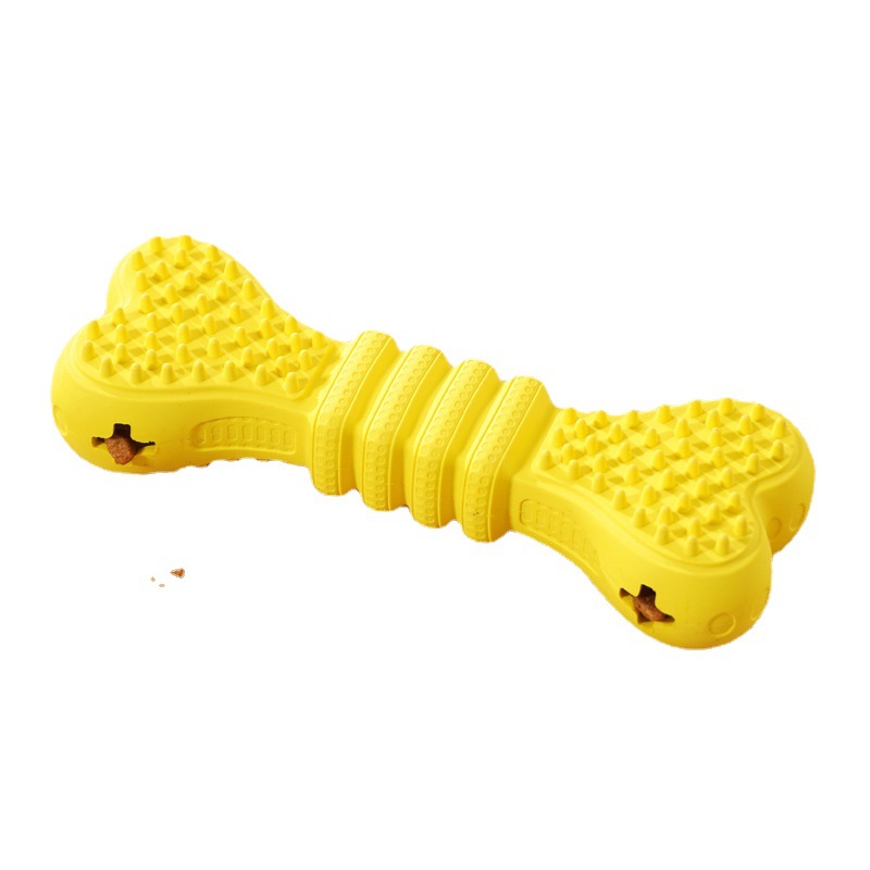 KFX-8328893 Large Rubber Chew Toys for Boredom Relief - Orange and Yellow, 170 x 60mm