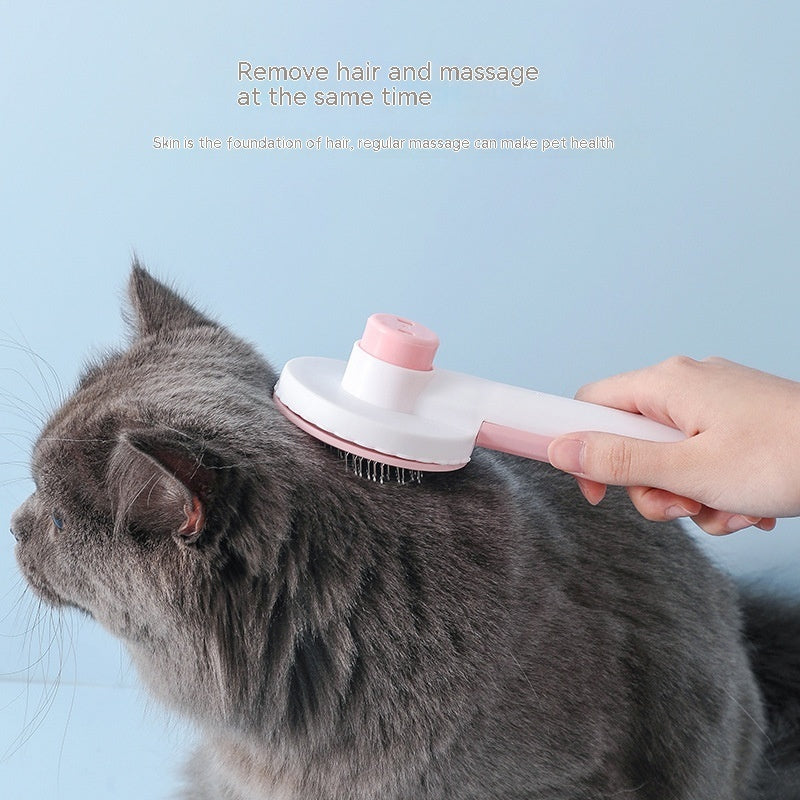 KFX-8329661 Stainless Steel Pet Comb for Dogs and Cats - Hair Removal and Massage Brush