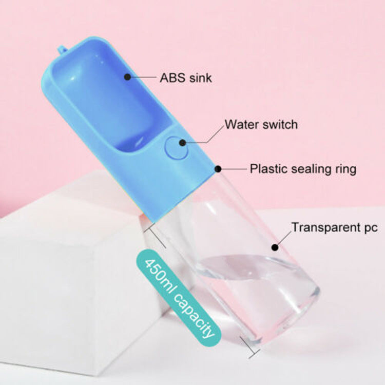 KFX-8329917 Portable Plastic Pet Drinking Fountain for Cats and Dogs - Convenient Water Dispenser