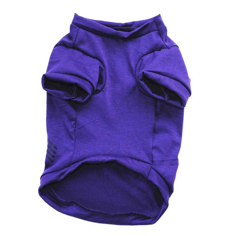 KFX-8332221 Casual Cotton Dog Vest for Halloween - Pumpkin Design in Black and Purple, Sizes XS to L