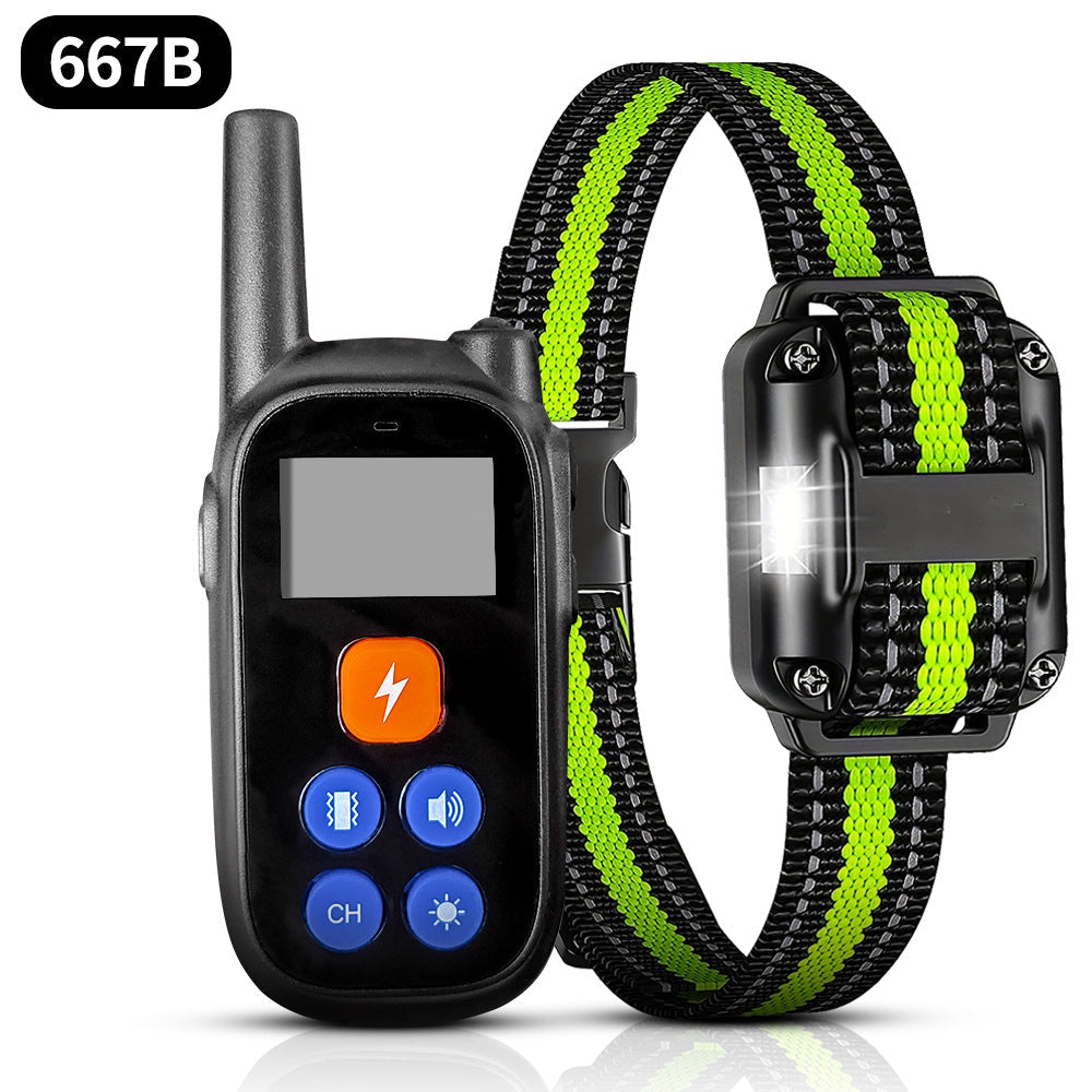 KFX-8334653 Intelligent Waterproof Dog Training Device with Remote Control and Light Feature