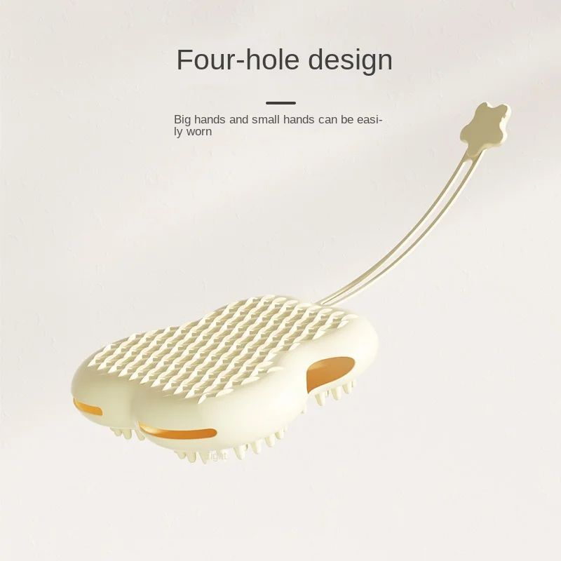KFX-8335421 Silicone Pet Bathing Massager Gloves for Dogs and Cats, Hair Deshedding and Cleaning Tool