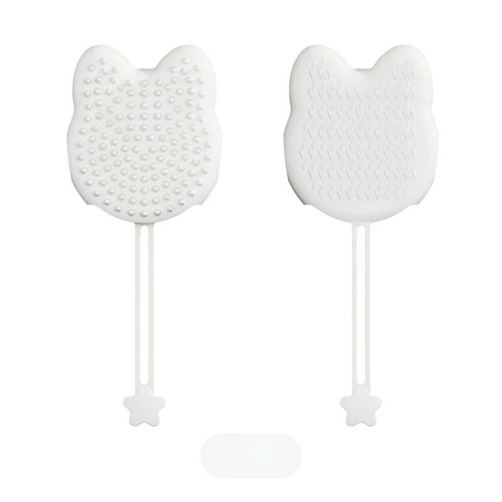 KFX-8335421 Silicone Pet Bathing Massager Gloves for Dogs and Cats, Hair Deshedding and Cleaning Tool
