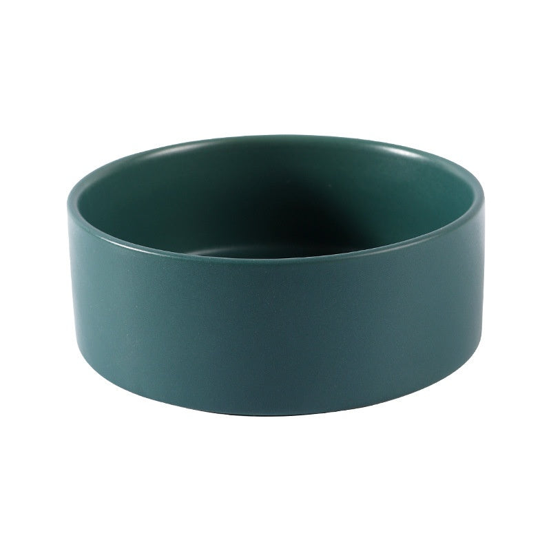 KFX-8335805 Ceramic Cat Bowl in Random Colors - Simple and Elegant Design