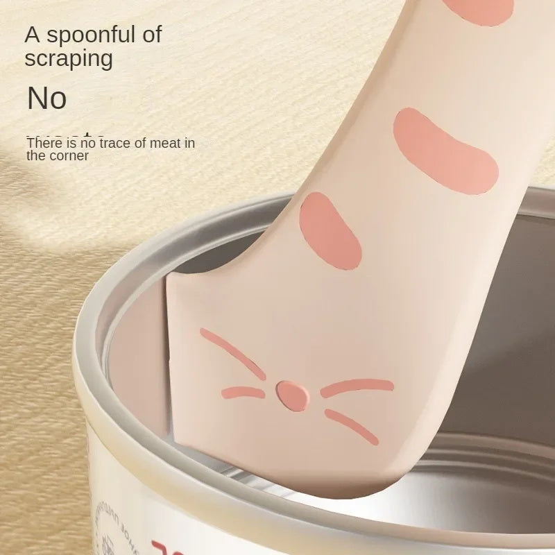 KFX-8337085 Multifunctional Silicone Pet Spoon and Can Opener with Sealing Cover for Dog and Cat Food Storage