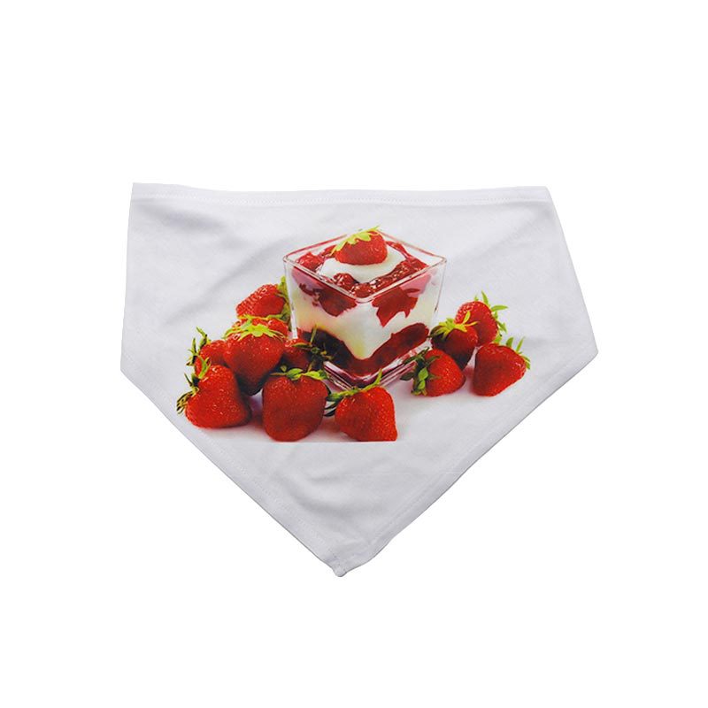 KFX-8337213 Pet Saliva Triangle Towel for Heat Transfer Printing - Durable Polyester, Multiple Sizes Available