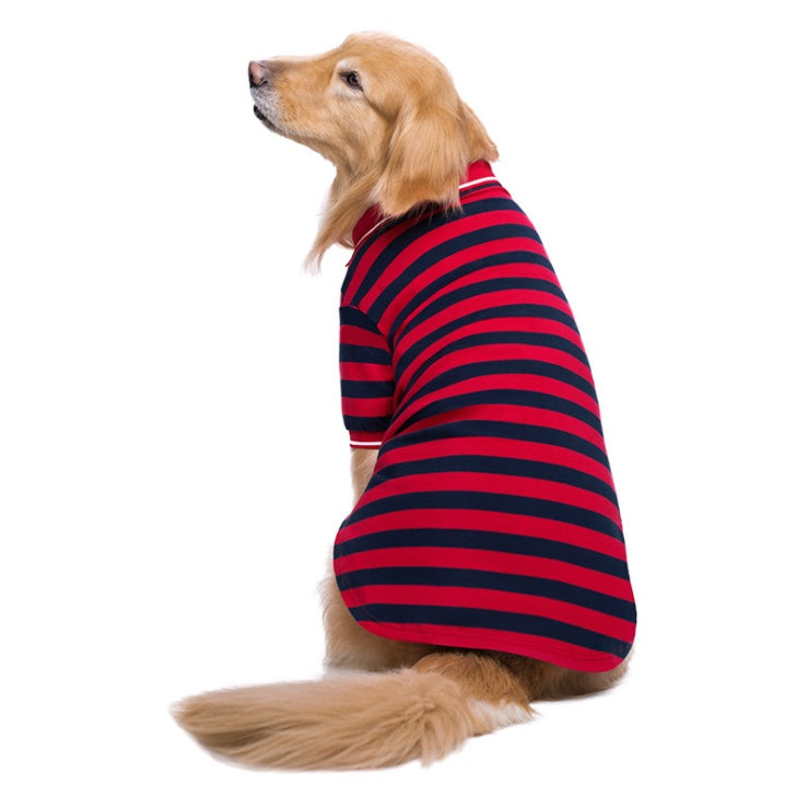 KFX-8337981 Pet Polo Shirt for Two-Legged Pets - Soft Cotton, High Elasticity, Various Sizes Available