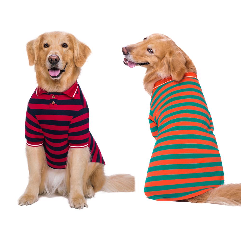 KFX-8337981 Pet Polo Shirt for Two-Legged Pets - Soft Cotton, High Elasticity, Various Sizes Available