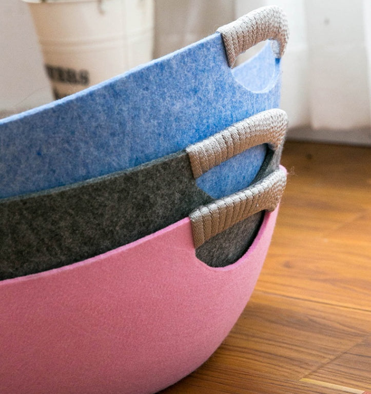 KFX-8339645 Pet Perch Cat Scratcher Bed House - Cozy Felt Shelter with Zipper Access and Bonus Pillow
