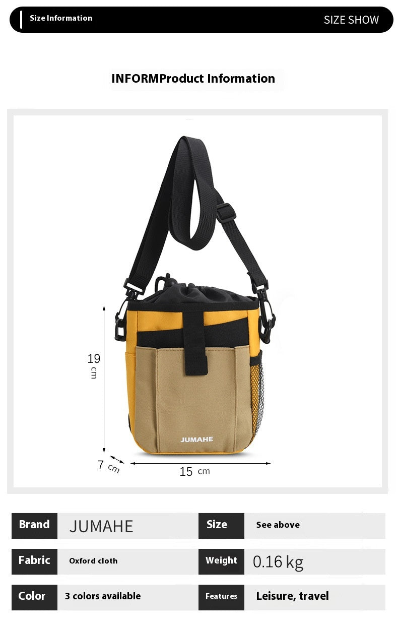 KFX-8341821 Large Capacity Outdoor Dog Training Snack Bag - Medium Soft Polyester in Khaki, Army Green, Yellow