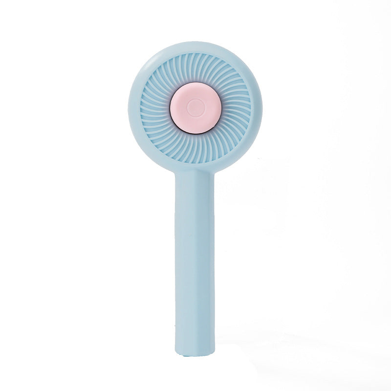 KFX-8342845 140° Angled Pet Grooming Brush with Self-Cleaning Button - Suitable for Cats and Dogs, Ideal for Shedding and Massaging