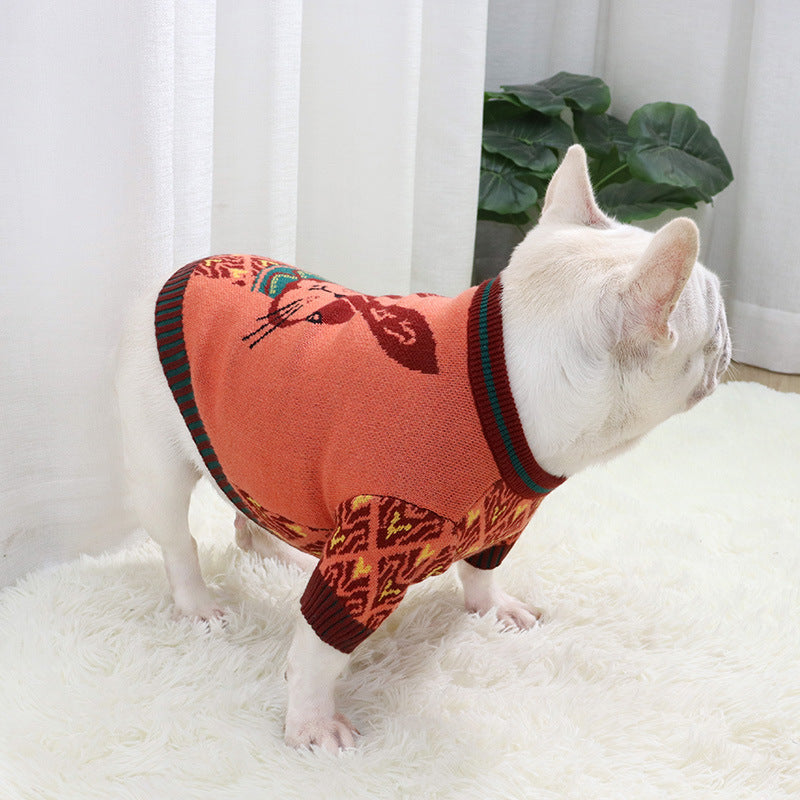 KFX-8343357 Cotton Nordic Bunny Sweater for All Genders - Available in S, M, L, XL