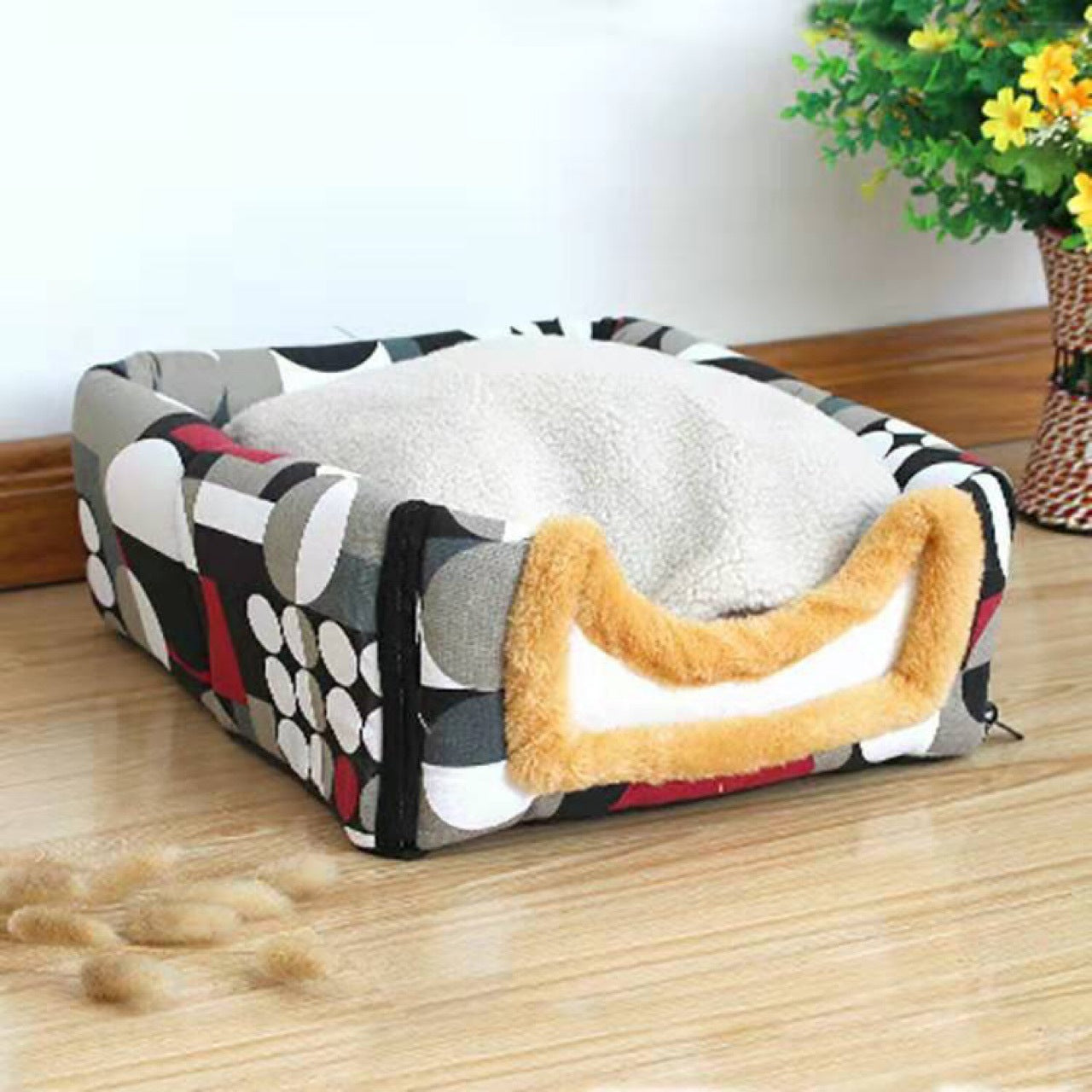 KFX-8343613 Removable and Washable Collapsible Cat Litter Pet Nest in Multiple Styles and Sizes