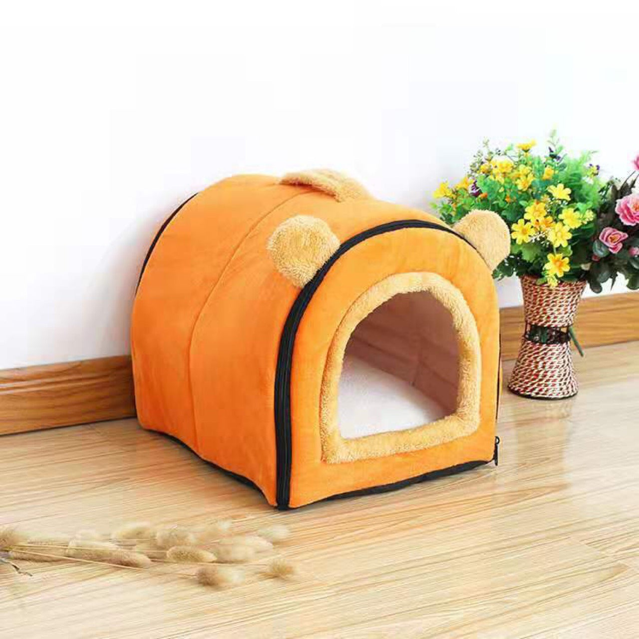 KFX-8343613 Removable and Washable Collapsible Cat Litter Pet Nest in Multiple Styles and Sizes