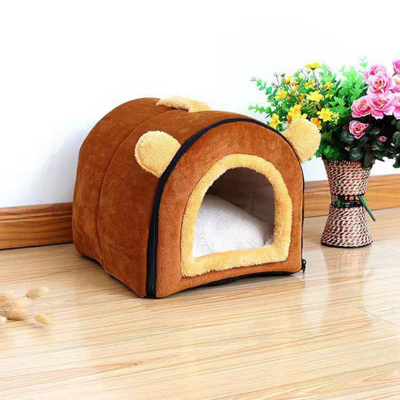 KFX-8343613 Removable and Washable Collapsible Cat Litter Pet Nest in Multiple Styles and Sizes