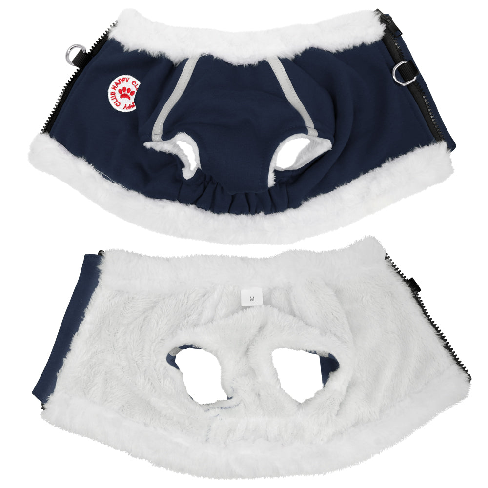 KFX-8344637 Winter Dog Chest Strap with Cashmere Lining - Comfortable Cotton Design for All Sizes