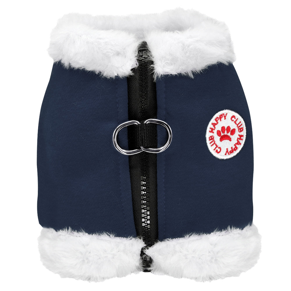 KFX-8344637 Winter Dog Chest Strap with Cashmere Lining - Comfortable Cotton Design for All Sizes