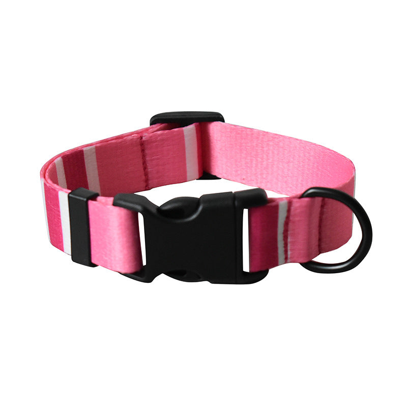 KFX-8347325 Colorful Ethnic Style Dog Collars and Leashes with Adjustable Lengths, Various Designs and Widths