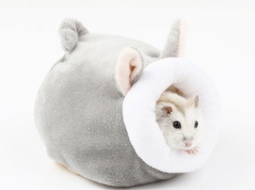 KFX-8349373 Cotton Nest for Small Animals - Cozy Winter Sleeping House for Hamsters, Rabbits, Squirrels, and More