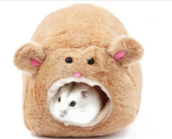 KFX-8349373 Cotton Nest for Small Animals - Cozy Winter Sleeping House for Hamsters, Rabbits, Squirrels, and More