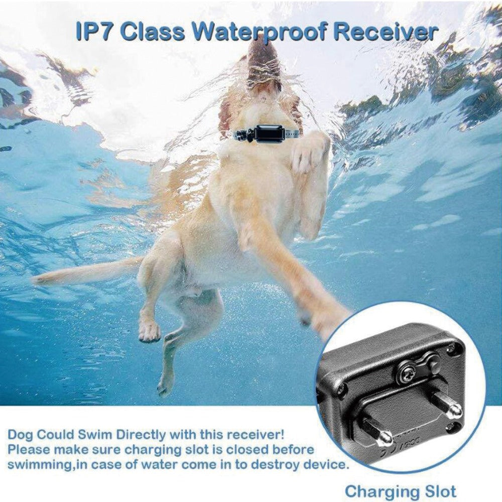 KFX-8350781 Remote Control Electric Shock Vibration Training Collar for Dogs with Adjustable Strap