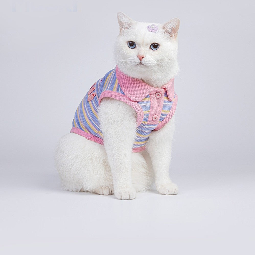 KFX-8356669 Autumn Pink Purple Vest for Small Dogs and Cats, Available in Multiple Sizes