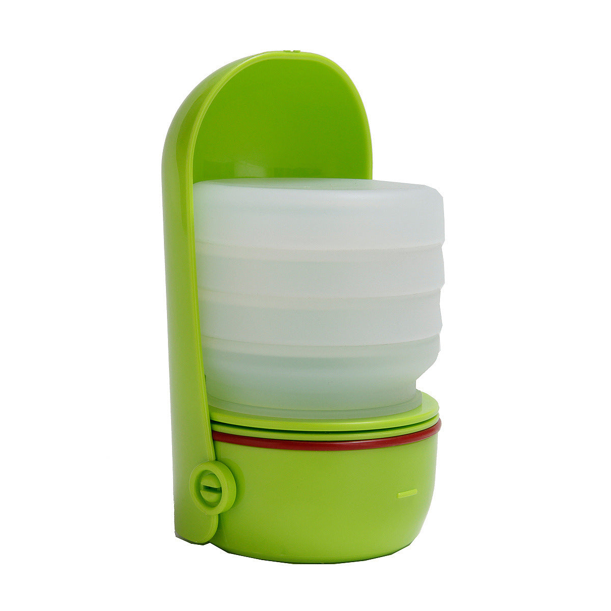 KFX-8356925 Portable Silicone Pet Water Cup - Collapsible Outdoor Drinking Bowl, 350ml Capacity, Available in Blue, Green, Pink