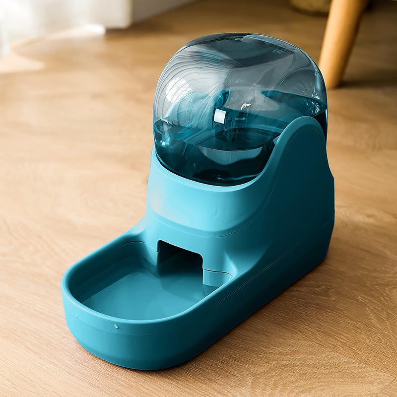 KFX-8357053 Peacock Green and Malachite Green Drinker and Feeder Set for Pets