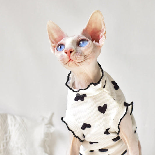 KFX-8357437 Summer Sleeveless Cat Vest in Various Colors - Rubber Material for Warmth