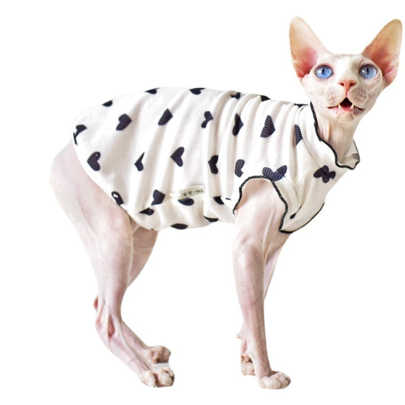 KFX-8357437 Summer Sleeveless Cat Vest in Various Colors - Rubber Material for Warmth