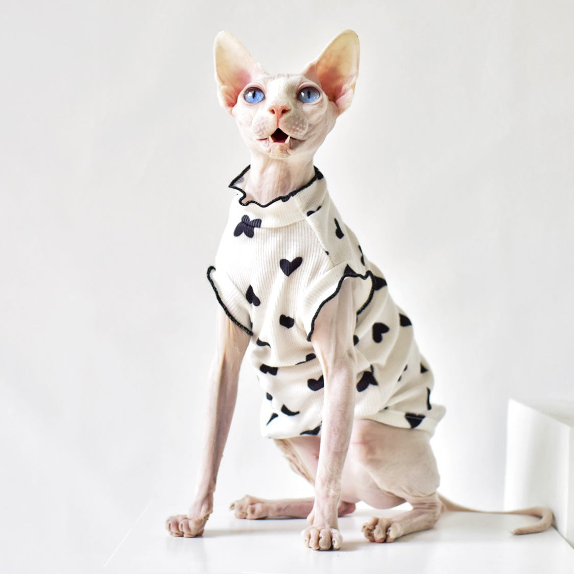KFX-8357437 Summer Sleeveless Cat Vest in Various Colors - Rubber Material for Warmth