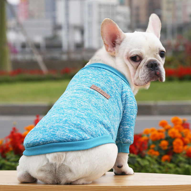 KFX-8361917 Cozy Fall Winter Two-Legged Dog Sweater - Soft Polyester Sweatshirt in Multiple Sizes