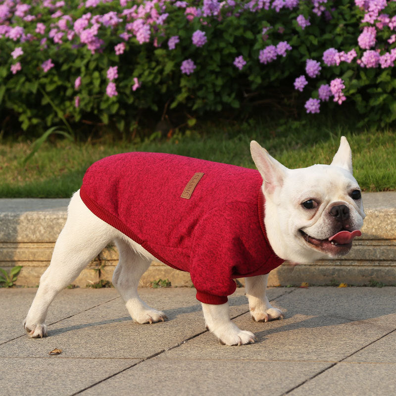 KFX-8361917 Cozy Fall Winter Two-Legged Dog Sweater - Soft Polyester Sweatshirt in Multiple Sizes